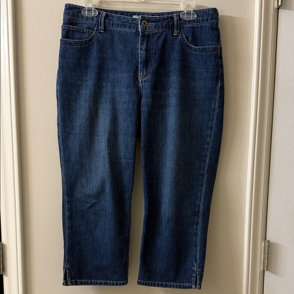 Chico's Dark Blue Ankle Jeans